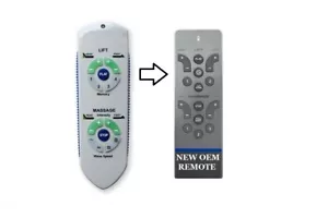 RCWM119 Remote Replacement Compatible with Ergo Advanced RC-WM-101 Tempur-Pedic - Picture 1 of 1