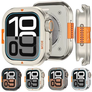 Metal Case Protector For Apple Series 10 46mm Ultra 1 2 49mm Smart Watch Cover - Photo 1 sur 27