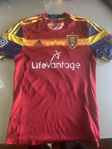 Real Salt Lake Red Jersey Adult Medium Official Adidas Cover