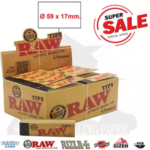 Raw Original Filter Tips Slim No Sbiancate Filtri Di Carta Da 50 Blocchetti - Imagen 1 de 1