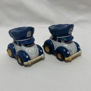 Lot of 2 KidCo Big Hat Friction Cars - Police Cars - Not Working - Picture 1 of 6