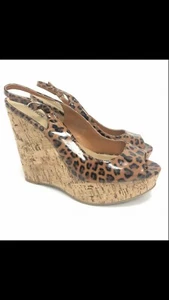 Kenneth Cole sandali donna taglia 9M zeppa slingback punta aperta casual - Foto 1 di 4