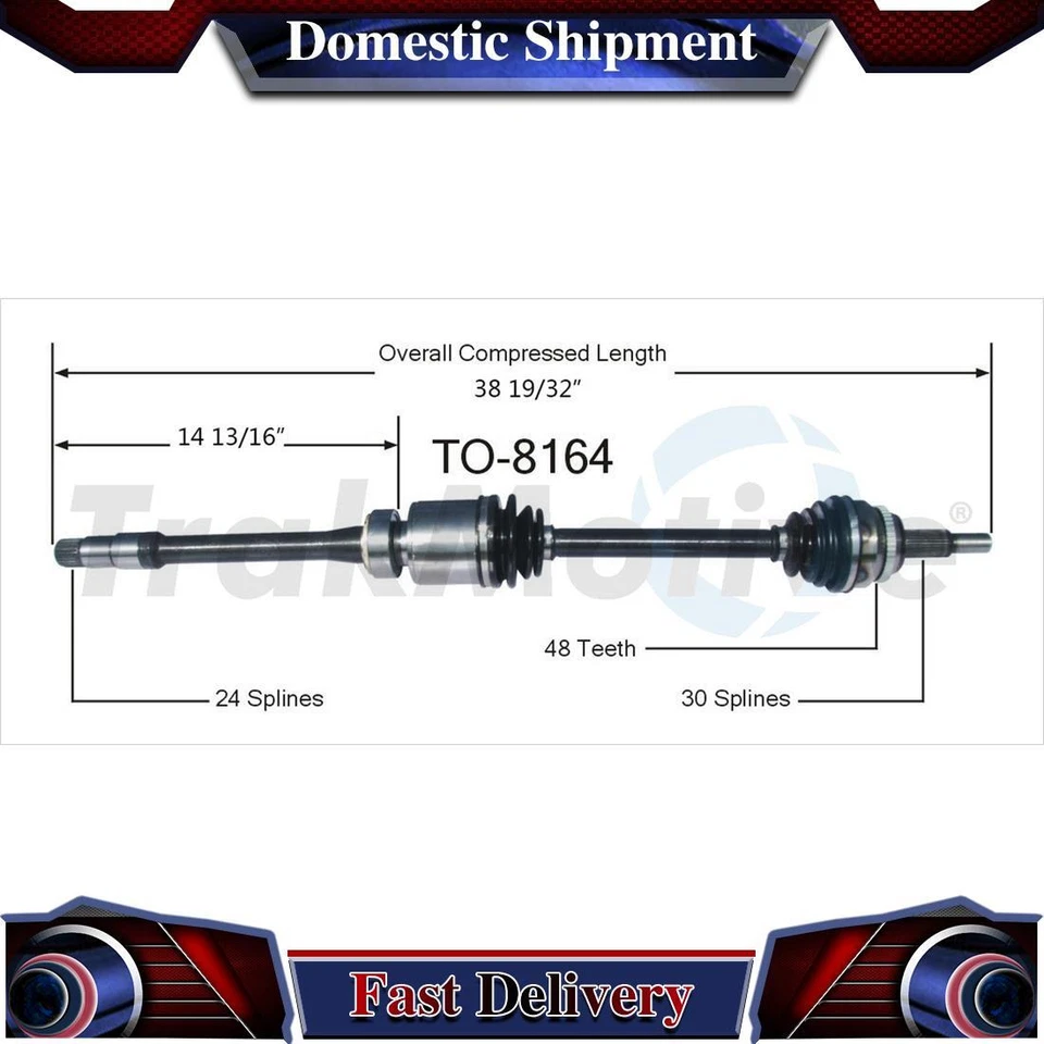 Front Right CV Axle Drive Shaft Joint For Toyota Avalon 2009 2010 2011 2012 - Изображение 1 из 1