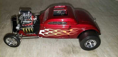 GMP 1934 NITRO COUPE RED METALLIC/FLAMES - CASE NEW - 18816 - FREE SHIPPING - Image 1 of 4