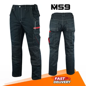 MS9 Men's Cargo Combat Active Casual Tactical Work Pants Trousers Jeans 1140 - Picture 1 of 6