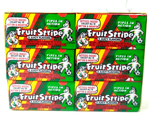 Fruit Stripe Original Chewing Gum -12 Pack 17 Sticks Per Pack Collectors Tattoos