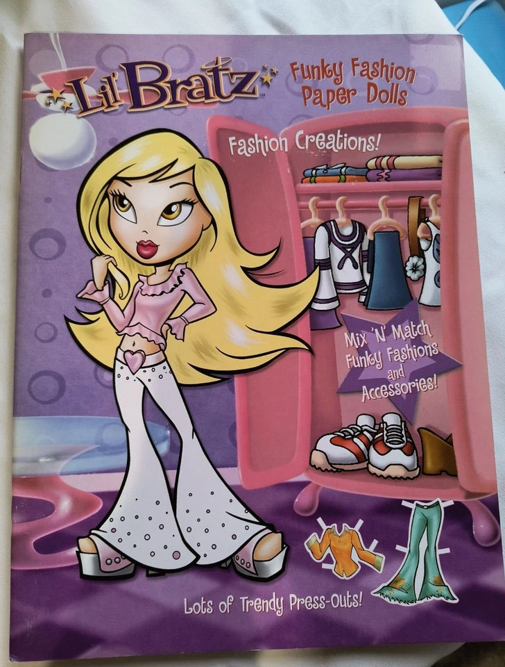 LIL BRATZ FUNKY FASHION PAPER DOLLS MIX & MATCH MGA