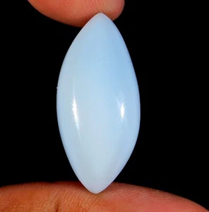 17.CT NATURAL OWYHEE BLUE OPAL MARQUISE CABOCHON GEMSTONE 29x14x8 MM BJ=0321 - Picture 1 of 5