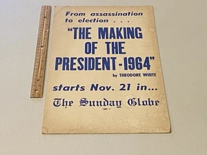 1964 MAKING OF THE PRESIDENT DICKES POSTER - VON JFK KENNEDY BIS LYNDON JOHNSON - Bild 1 von 9