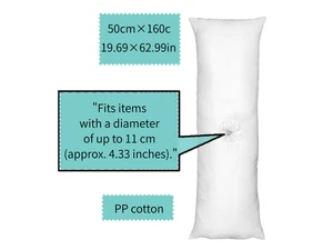 Japanese Dakimakura Inner Body Pillow Insert 160x50cm With Hole High Loft NEW - Picture 1 of 1