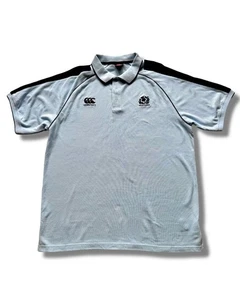 Canterbury Rugby Union Scotland Light Blue Polo Shirt Top - Men’s Size UK 3XL - Picture 1 of 7