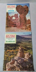 VINTAGE 1966 ARIZONA HIGHWAYS MAGAZINE LOT (2) JULY + AUGUST - Foto 1 di 4