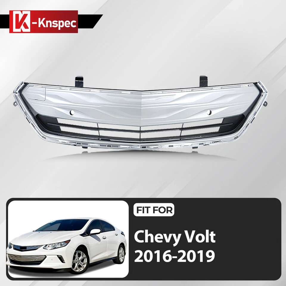 Front Bumper Lower Grille Grill w/o Radar Holes For 2016-2019 Chevrolet Volt Foto 1 de 4