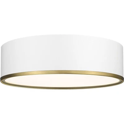 Z-Lite 2303F4-MW-RB Arlo montaje empotrado blanco mate y latón frotado Foto 1 de 4