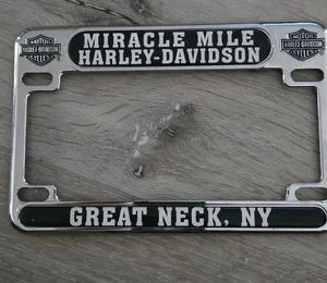 SELTENES VINTAGE HARLEY DAVIDSON NUMMERNSCHILD MIRACLE MILE GREAT NECK NY - Bild 1 von 9