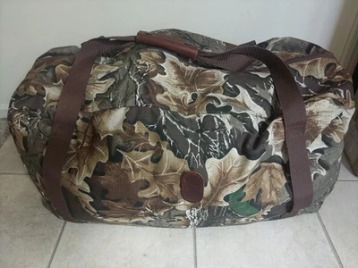 Bolso de Lona Ducks Unlimited Camuflado Bob Allen Grande con Acentos de Cuero Foto 1 de 4