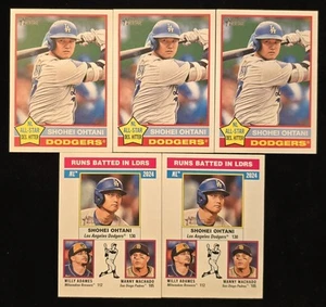 2025 Topps Heritage SHOHEI OHTANI Lot (5) - Los Angeles Dodgers - Picture 1 of 2