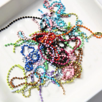 10-500 Stück bunte Kugel Perlenkette für DIY-Schmuck machen - Bild 1 von 4