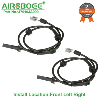 2X Front Left Right ABS Wheel Speed Sensor For Nissan	Maxima Altima 47910JA000 Foto 1 de 4