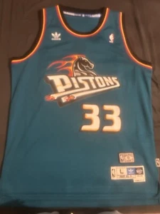 Grant Hill Pistons Adidas Swingman HWC Jersey Large - Picture 1 of 4