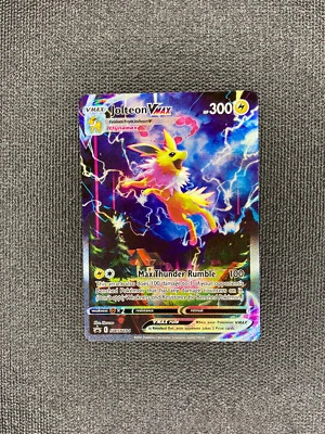 Pokemon Sword & Shield Jolteon VMAX SWSH184 Holographic Promo Card - Image 1 of 4