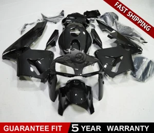 Black Carbon Fiber Fairing Kit for Honda CBR 600RR 05-06 Painted ABS Bodywork - Picture 1 of 8