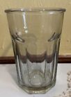 Vintage Anchor Hocking Tumbler Drinking Glass 8 Panel Facets Heavy Thick Rim 5.5