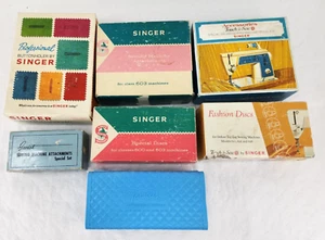 Vintage Lot Singer Sewing Machine Attachments Huge Lot - Picture 1 of 15