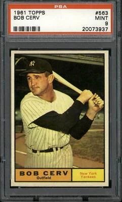 1961 Topps #563 Bob Cerv - PSA 9 - Image 1 of 2