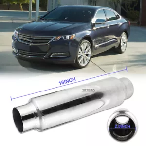 Resonador silenciador de escape de 2,5"" ID/OD 16"" acero inoxidable para Chevy Impala 3,6L 14-20 - Imagen 1 de 12
