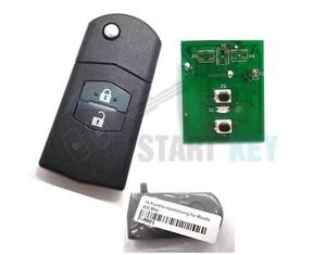 Mazda 2 6 2tasten Klapp Schlüssel Visteon 433 MHz Transponder ID 4D63 - Bild 1 von 2