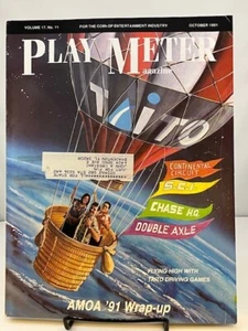 Revista Play Meter edición de octubre de 1991 videojuegos arcade Taito AMOA 91 - Imagen 1 de 1