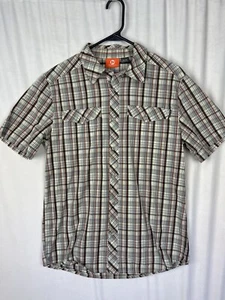 Merrell Shirt Men’s Plaid Button Down Medium - Picture 1 of 5