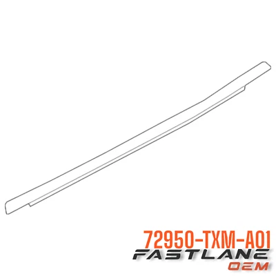 2019-2022 HONDA INSIGHT REAR LEFT DOOR BELT MOLDING NEW OEM 72950-TXM-A01 - Image 1 of 4