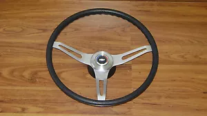 Comfort Grip Steering Wheel 16pc Kit Black Cushion 15" 3spoke Chevelle El Camino - Picture 1 of 11