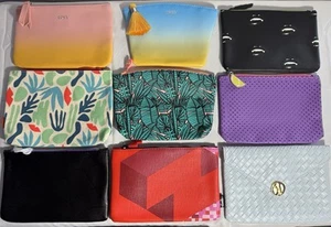 Lot of 9 Vintage Ipsy Empty Makeup Cosmetic Bags ~ Great Assortment ~ No Dupes - Picture 1 of 7