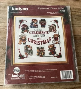 Janlynn Weihnachten Konvolut Bären gezählt Kreuzstich Bilderset #125-98 Neu - Bild 1 von 10