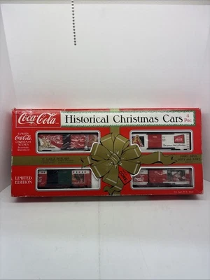 K-Line Coca Cola Historical Christmas Boxcar Set Ltd Ed  K-6447A 1990,91,92,93. - Image 1 of 4