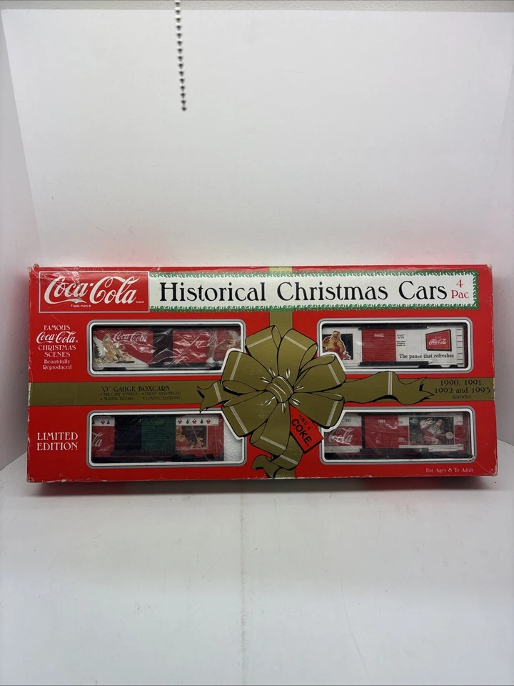 K-Line Coca Cola Historical Christmas Boxcar Set Ltd Ed  K-6447A 1990,91,92,93. - Image 1 of 4