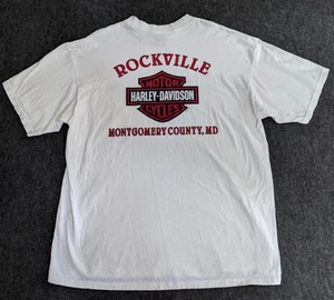 Harley-Davidson Rockville Maryland T Shirt Men’s XXL 2XL Made In USA 2000 Biker - Picture 1 of 9