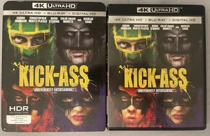Kick-Ass 4k Ultra Hd Blu Ray 2 Disc Set + Rare Oop Slipcover Sleeve Fast Shippin - Picture 1 of 3
