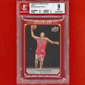 DERRICK ROSE 2007-08 UD Upper Deck Chronology 251 Gold BGS 9 Mint Rookie XRC /25 - Picture 1 of 2
