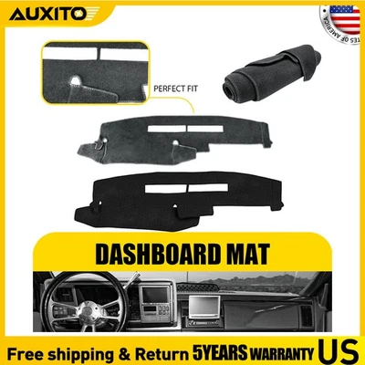 Cubierta alfombrilla de tablero gris negra para Chevrolet Silverado 1988-1994 C1500 C2500 C3500 Foto 1 de 4