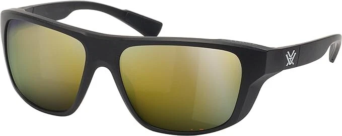 VORTEX Men's Jackal Black/Amber Gold Mirror Sunglasses (EJA-BKA-GL)