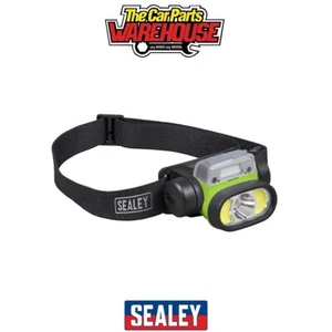Sealey HT400LED Rechargeable Head Torch with Auto-Sensor 5W & 3W COB LED - Picture 1 of 5