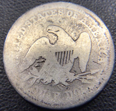 Low Mintage 1859-S Seated Liberty Quarter Historic and Scarce Coin Cover