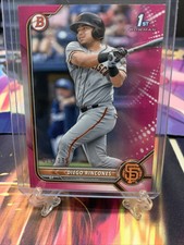 2022 Bowman 1st Diego Rincones Giants Pink Fuscia /299 1ST BOWMAN RC ROOKIE CARD