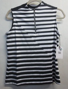 Tail KAY ärmelloses Golf-Top für Damen - schwarz/weiß - Medium - Bild 1 von 5