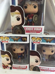 Wonder Woman x 3 - Funko Pop! Vinyl #172 & #175 & #178 - Picture 1 of 11