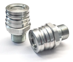 Hydraulische Anhänger Bremse Schnellspannkupplung männlich 1/2" BSP x 2 Stück - Bild 1 von 5